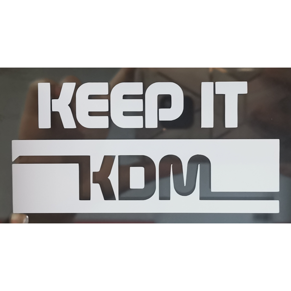 keepitKDM Sticker 100mm x 50mm