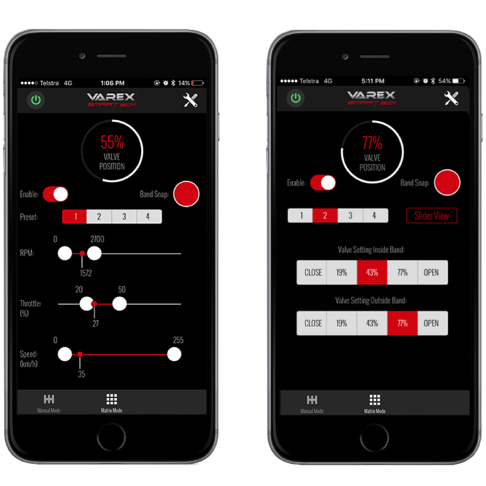 Matrix Mode: VAREX Smartbox Bluetooth Exhaust Controller