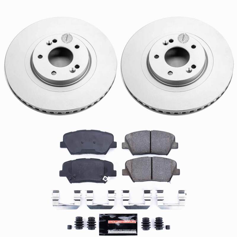 Santa Fe (DM) - Front Coated Drilled & Slotted Brake Kit