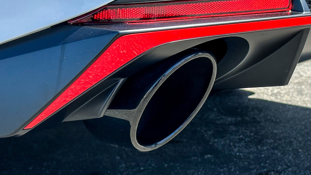 Borla ATAK cat-back exhaust for the Hyundai i30 Sedan N (CN7) - exhaust tip detail