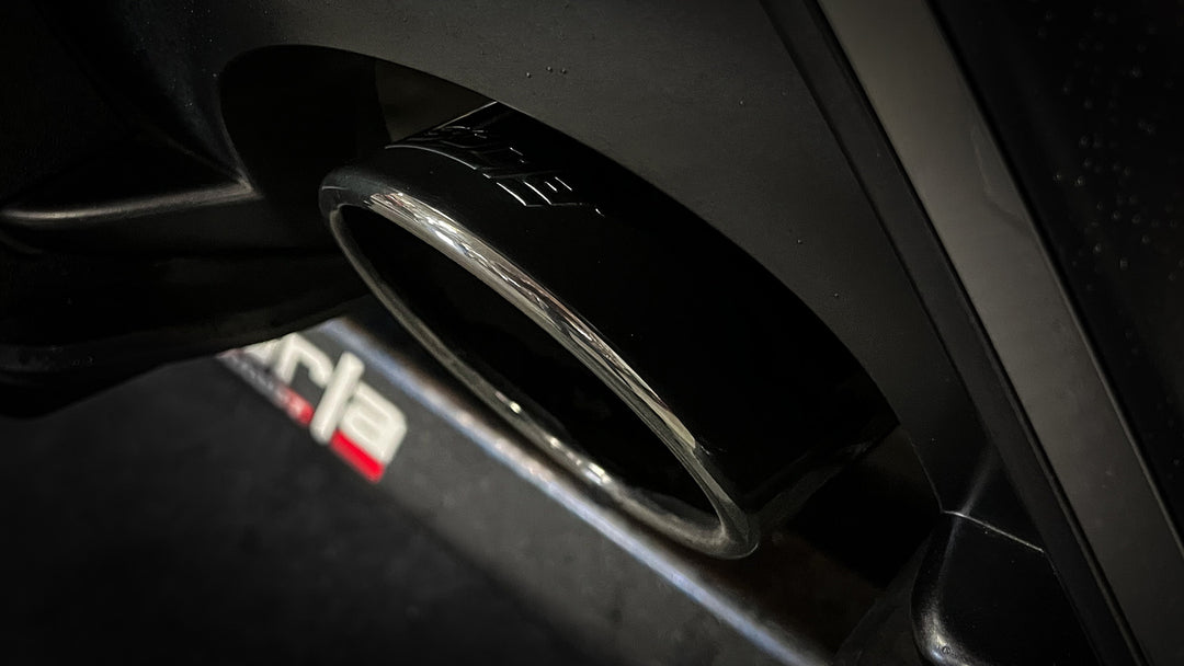 Borla ATAK cat-back exhaust for the Hyundai Kona N (OS) - exhaust tip detail
