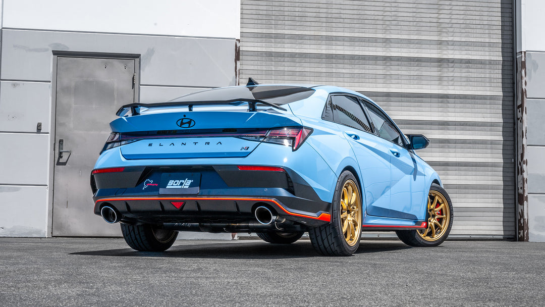Borla ATAK cat-back exhaust for the Hyundai i30 Sedan N (CN7) - fitted to the car