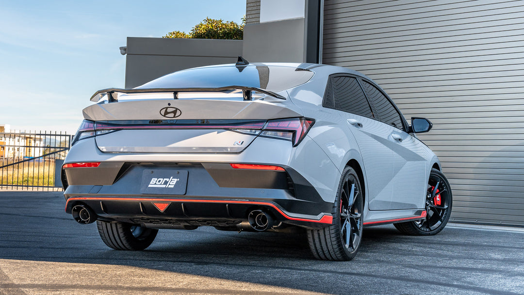 Borla ATAK cat-back exhaust for the Hyundai i30 Sedan N (CN7) - fitted to the car