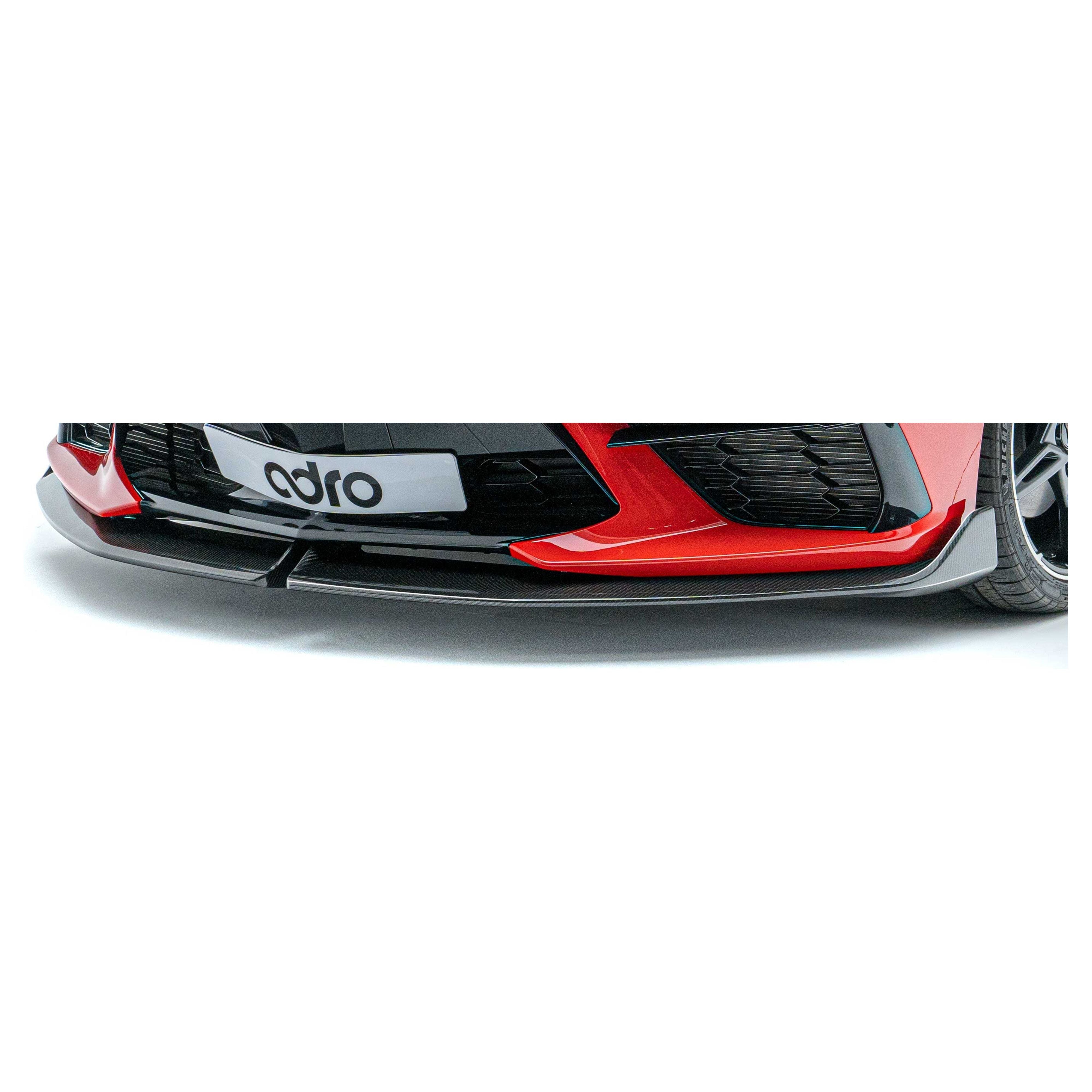 Corvette C8 Prepreg Carbon Fiber Front Lip - ADRO 