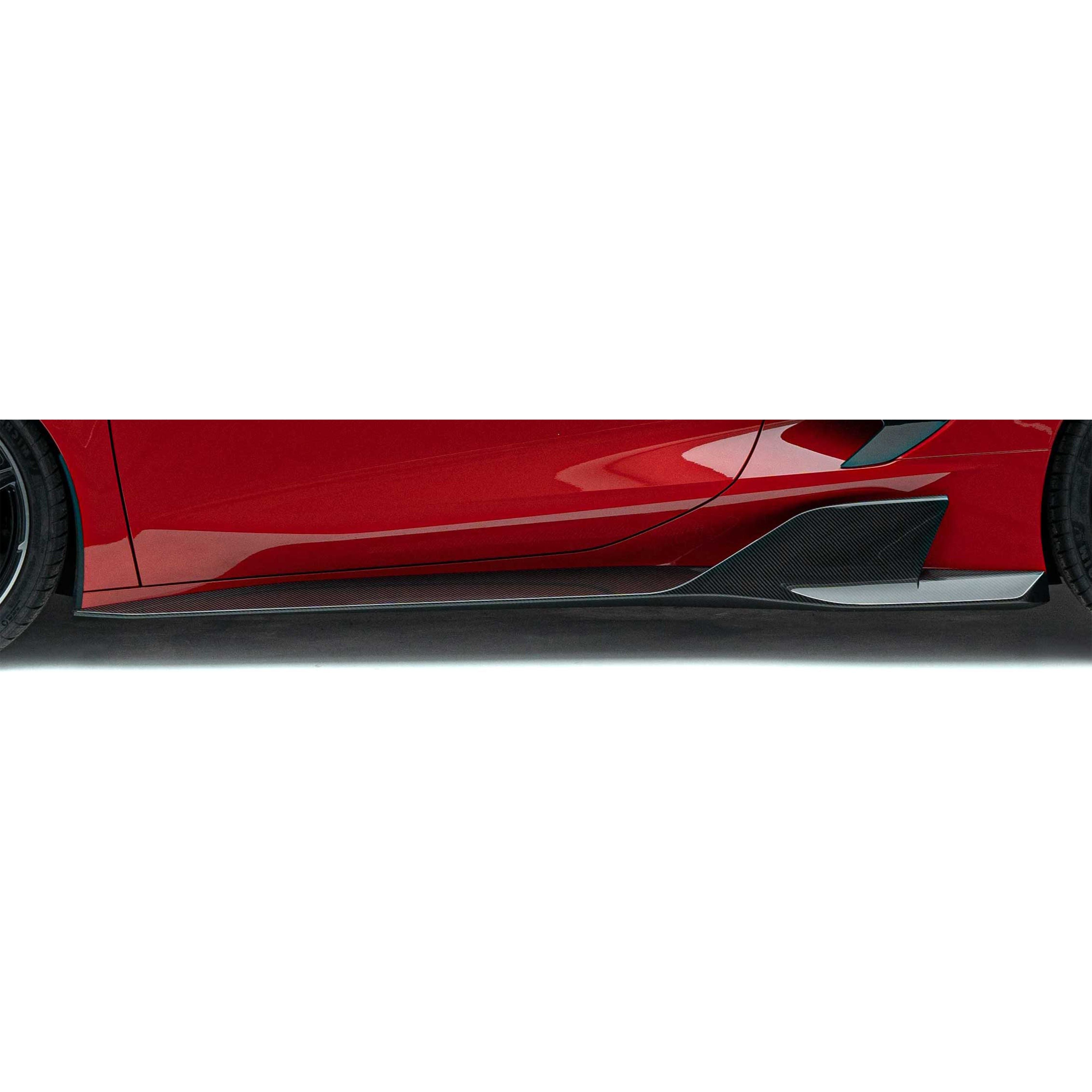 Corvette C8 Prepreg Carbon Fiber Side Skirt - ADRO 