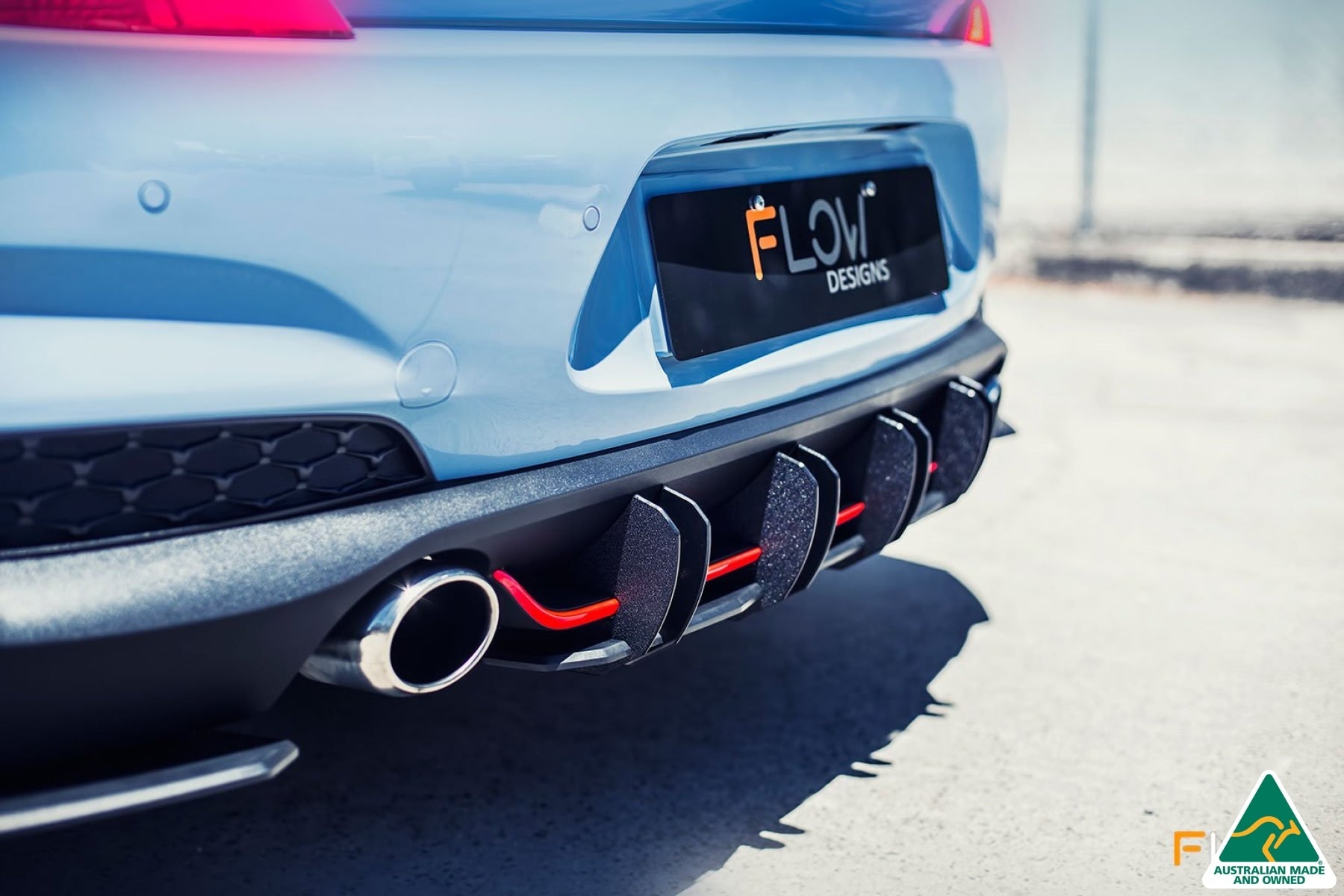 i30N Hatch PD (2018-2020) Flow-Lock Rear Diffuser (GLOSS BLACK)