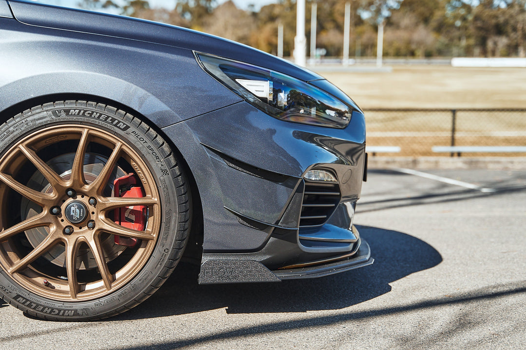 i30 N PD (PFL) Front Bumper Canards - Image 2 by Flow Design