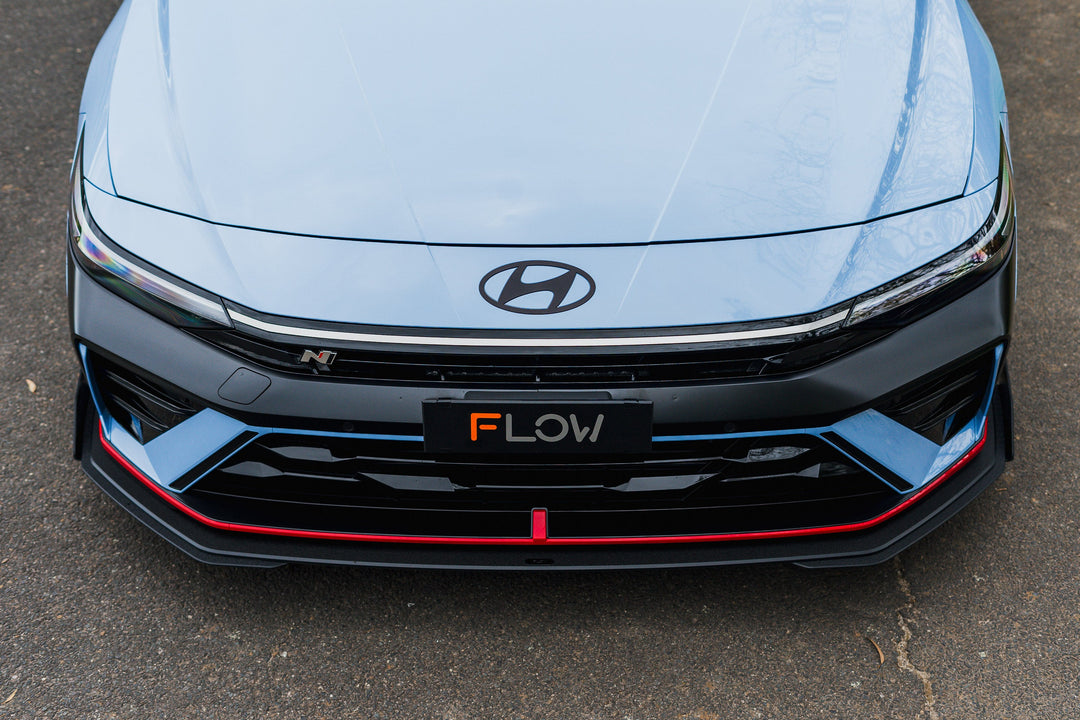 CN7 V2 Elantra N Sedan Facelift V2 - 2024 Front Lip Splitter & Mounting Brackets (Pair) - Image 1 by Flow Design