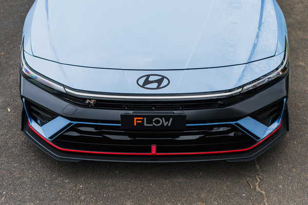 CN7 V2 Elantra N Sedan Facelift V2 - 2024 Front Lip Splitter & Mounting Brackets (Pair)