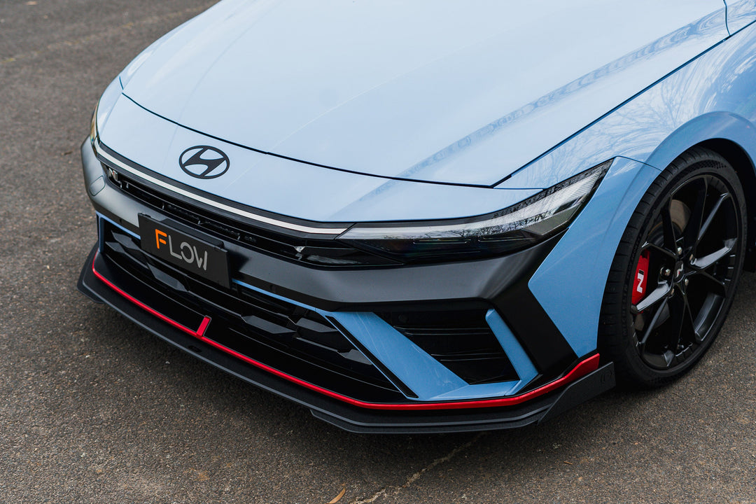 CN7 V2 i30N Sedan FL 2024 Front Lip Splitter Winglets (Pair) - Image 2 by Flow Design