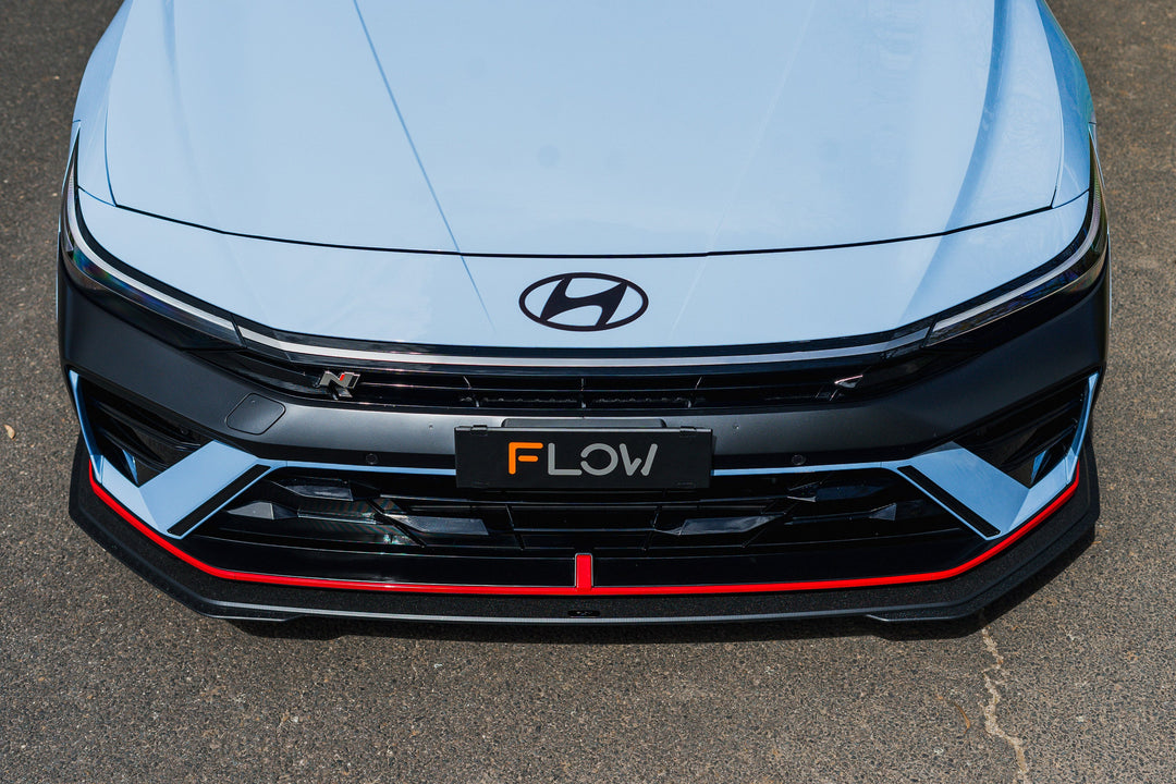 CN7 V2 Elantra N Sedan Facelift V2 - 2024 Front Lip Splitter & Mounting Brackets (Pair) - Image 11 by Flow Design