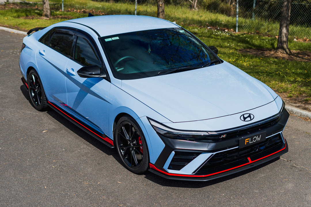 CN7 V2 Elantra N Sedan Facelift V2 - 2024 Side Skirt Splitters (Pair) - Image 6 by Flow Design