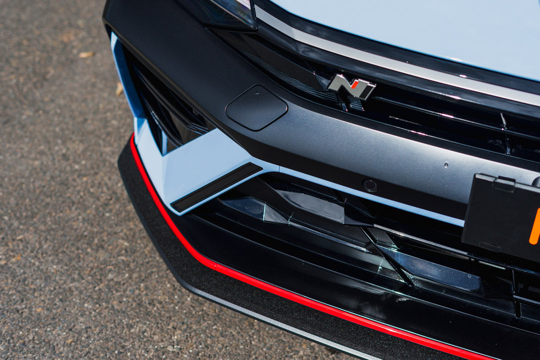 CN7 V2 Elantra N Sedan Facelift V2 - 2024 Front Lip Splitter & Mounting Brackets (Pair) - Image 8 by Flow Design