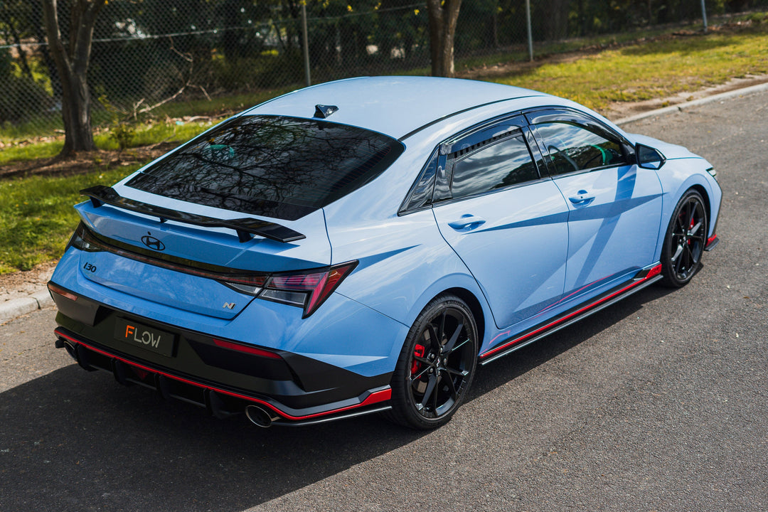 CN7 V2 Elantra N Sedan Facelift V2 - 2024 Rear Window Vents (Pair) - Image 8 by Flow Design