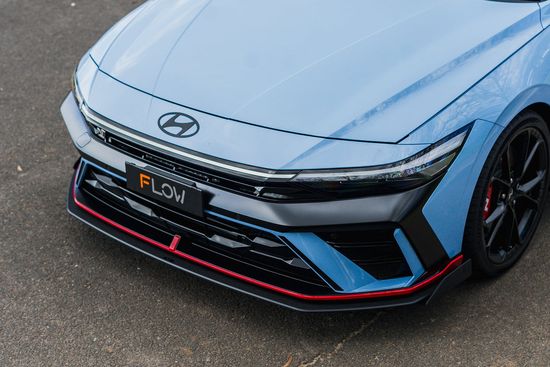 CN7 V2 i30N Sedan FL 2024 Front Lip Splitter Winglets (Pair) - Image 9 by Flow Design