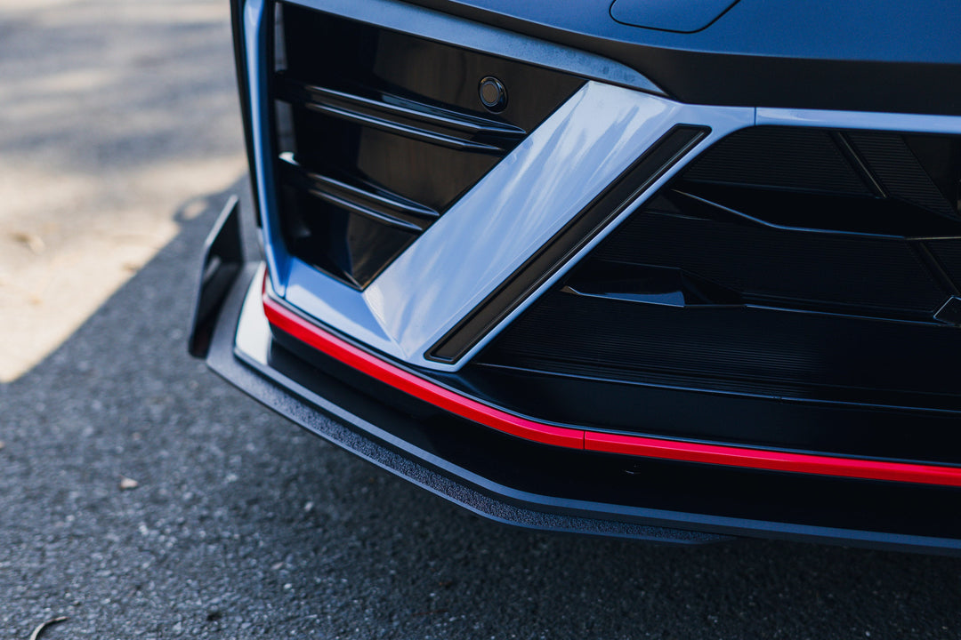 CN7 V2 Elantra N Sedan Facelift V2 - 2024 Front Lip Splitter & Mounting Brackets (Pair) - Image 13 by Flow Design