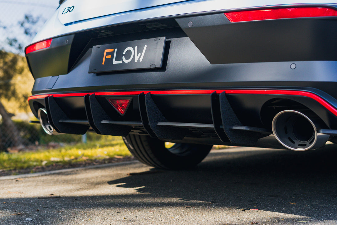 CN7 V2 i30N Sedan FL 2024 Flow-Lock Rear Diffuser - Image 2 by Flow Design