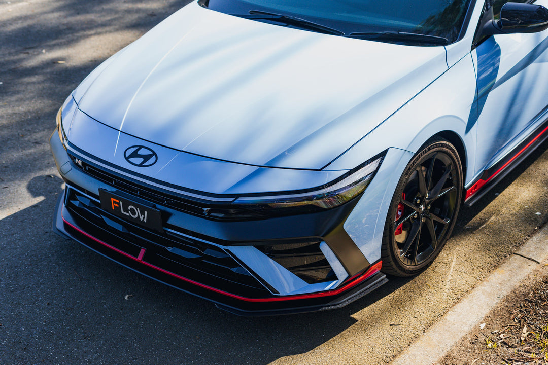 CN7 V2 i30N Sedan FL 2024 Front Lip Splitter Extensions (Pair) - Image 6 by Flow Design
