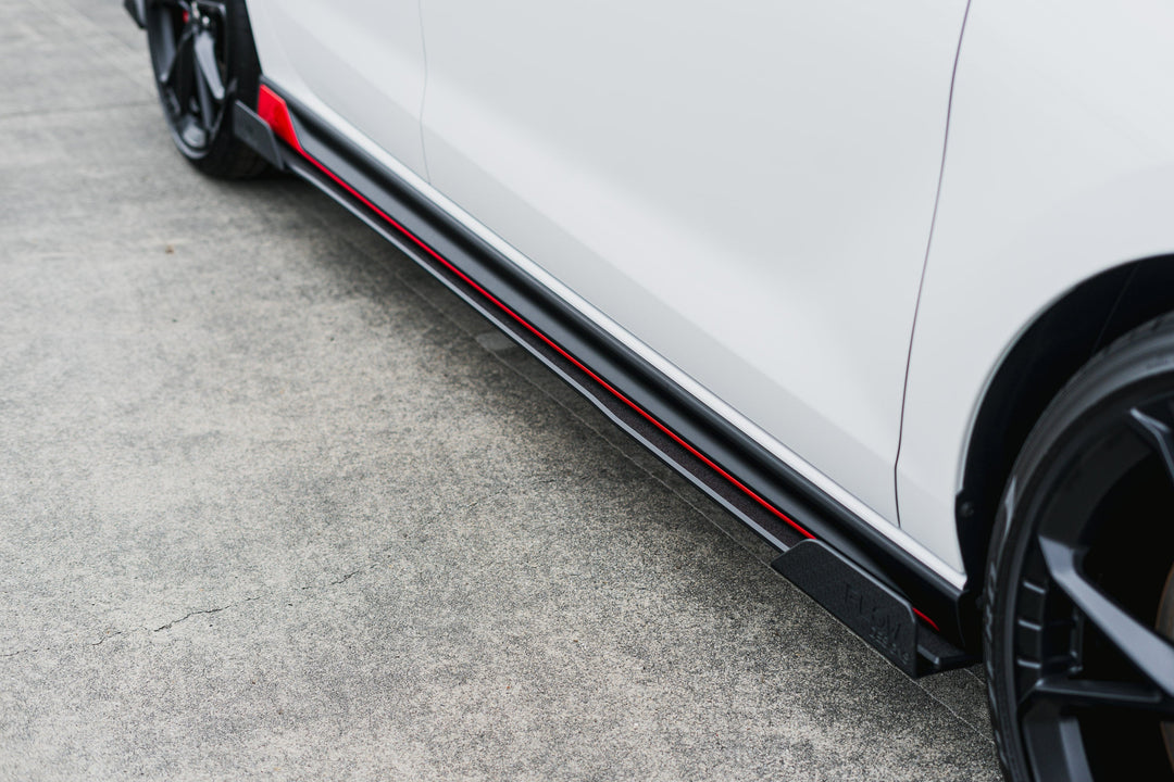 i30N Hatch PDE V6 FL2 2025 Side Skirt Splitters (Pair) - Image 11 by Flow Design