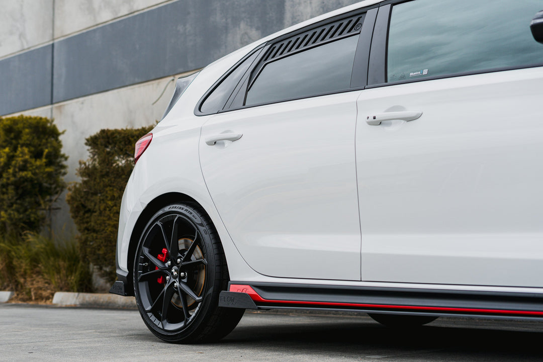 Hyundai i30N Hatch PDE V6 FL2 2025 Rear Window Vents (Pair) - Image 4 by Flow Design