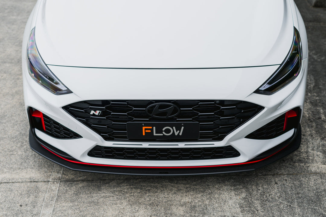i30N Hatch PDE V6 FL2 2025 Front Lip Splitter & Reinforcement Brackets - Image 16 by Flow Design