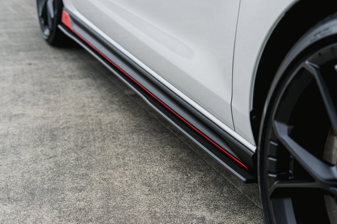 i30N Hatch PDE V6 FL2 2025 Side Skirt Splitters (Pair) - Image 9 by Flow Design