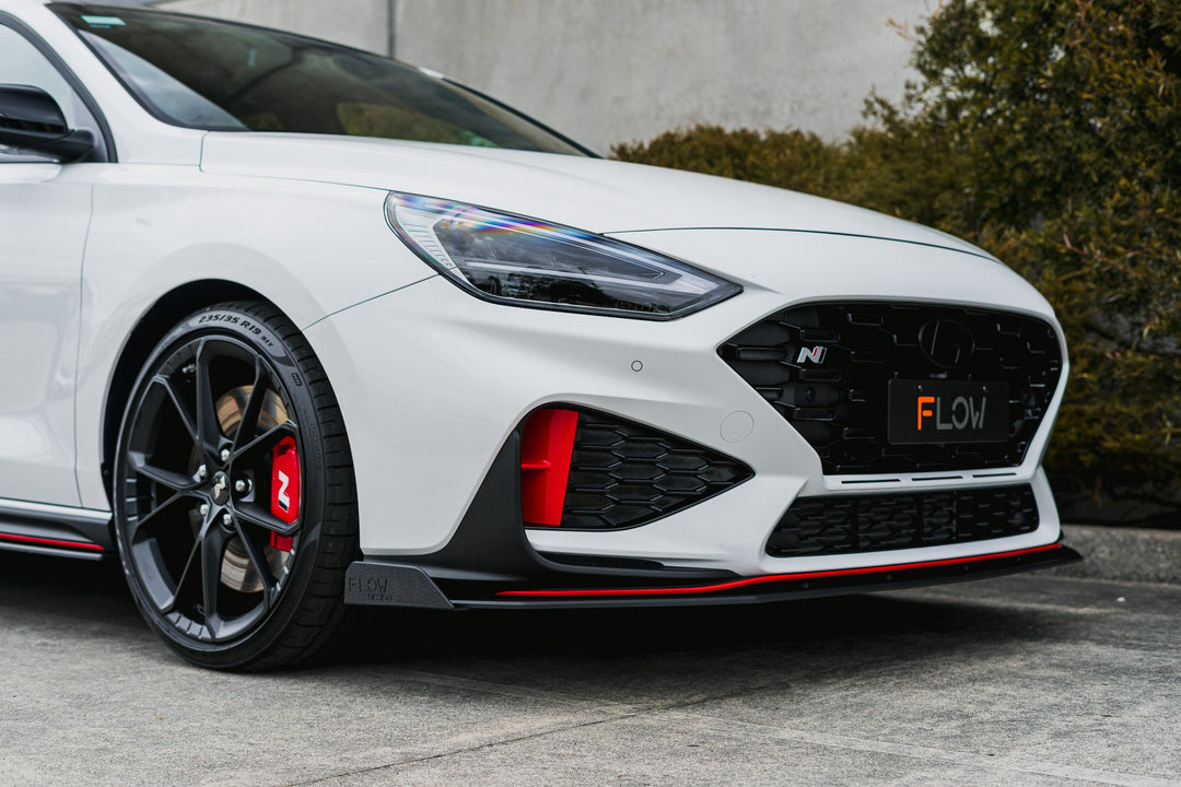 i30N Hatch PDE V6 FL2 2025 Front Lip Splitter Winglets (Pair) - Image 4 by Flow Design