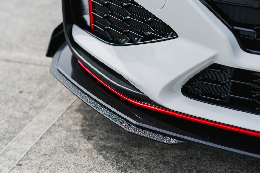 i30N Hatch PDE V6 FL2 2025 Front Lip Splitter Extensions (Pair) - Image 7 by Flow Design