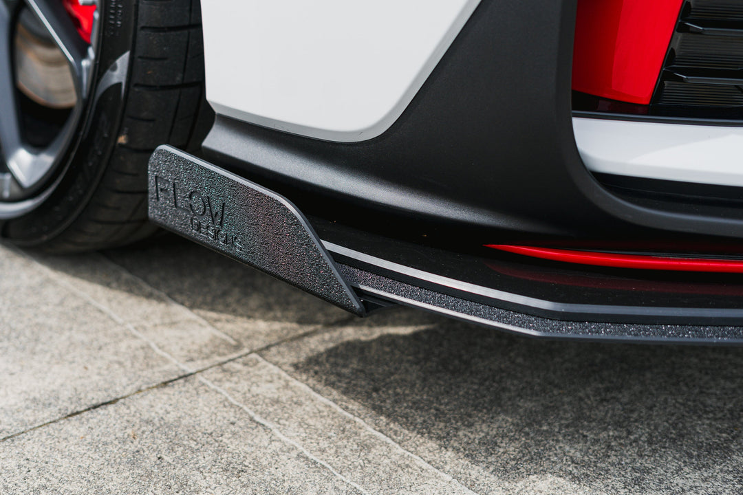 i30N Hatch PDE V6 FL2 2025 Front Lip Splitter Winglets (Pair) - Image 11 by Flow Design