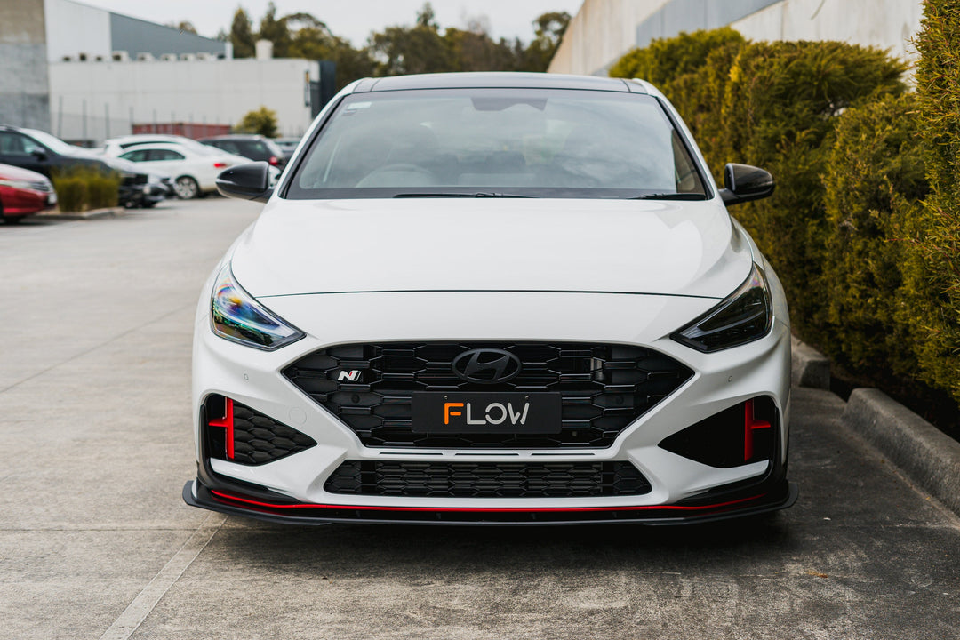 i30N Hatch PDE V6 FL2 2025 Front Lip Splitter Extensions (Pair) - Image 8 by Flow Design