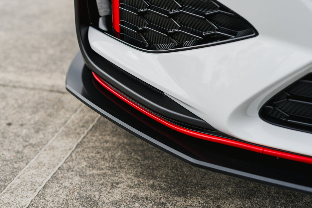 i30N Hatch PDE V6 FL2 2025 Front Lip Splitter & Reinforcement Brackets - Image 10 by Flow Design