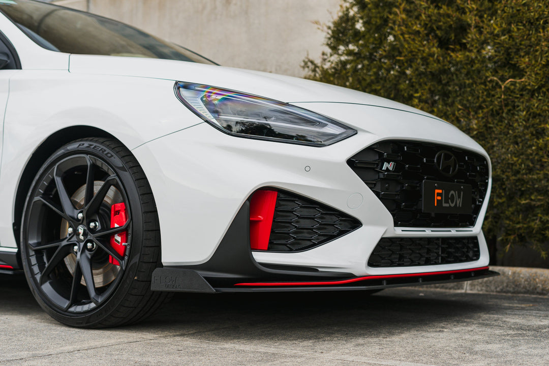 i30N Hatch PDE V6 FL2 2025 Front Lip Splitter Winglets (Pair) - Image 8 by Flow Design