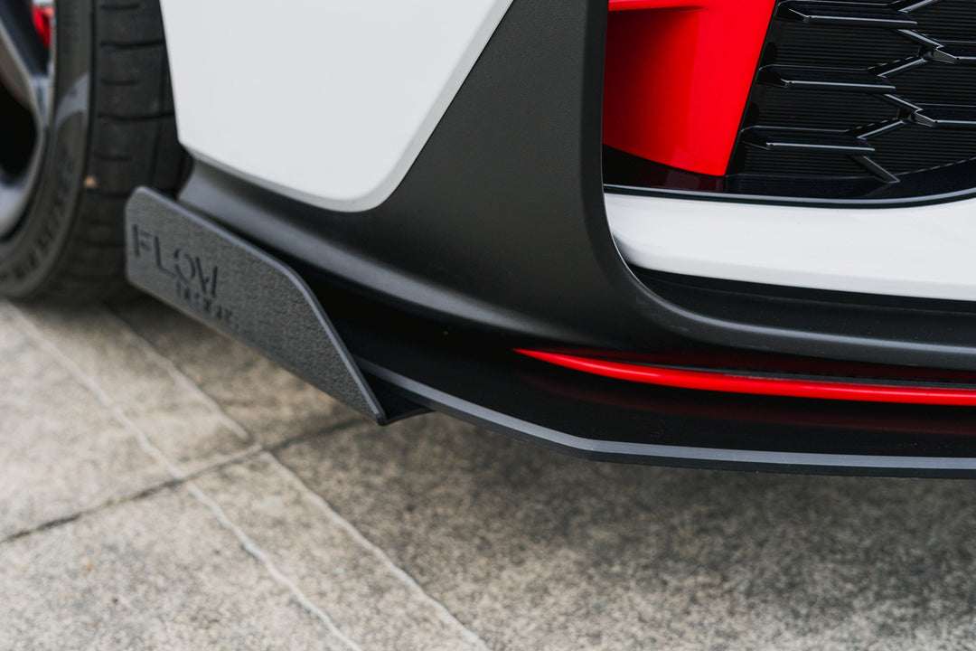 i30N Hatch PDE V6 FL2 2025 Front Lip Splitter Winglets (Pair) - Image 10 by Flow Design
