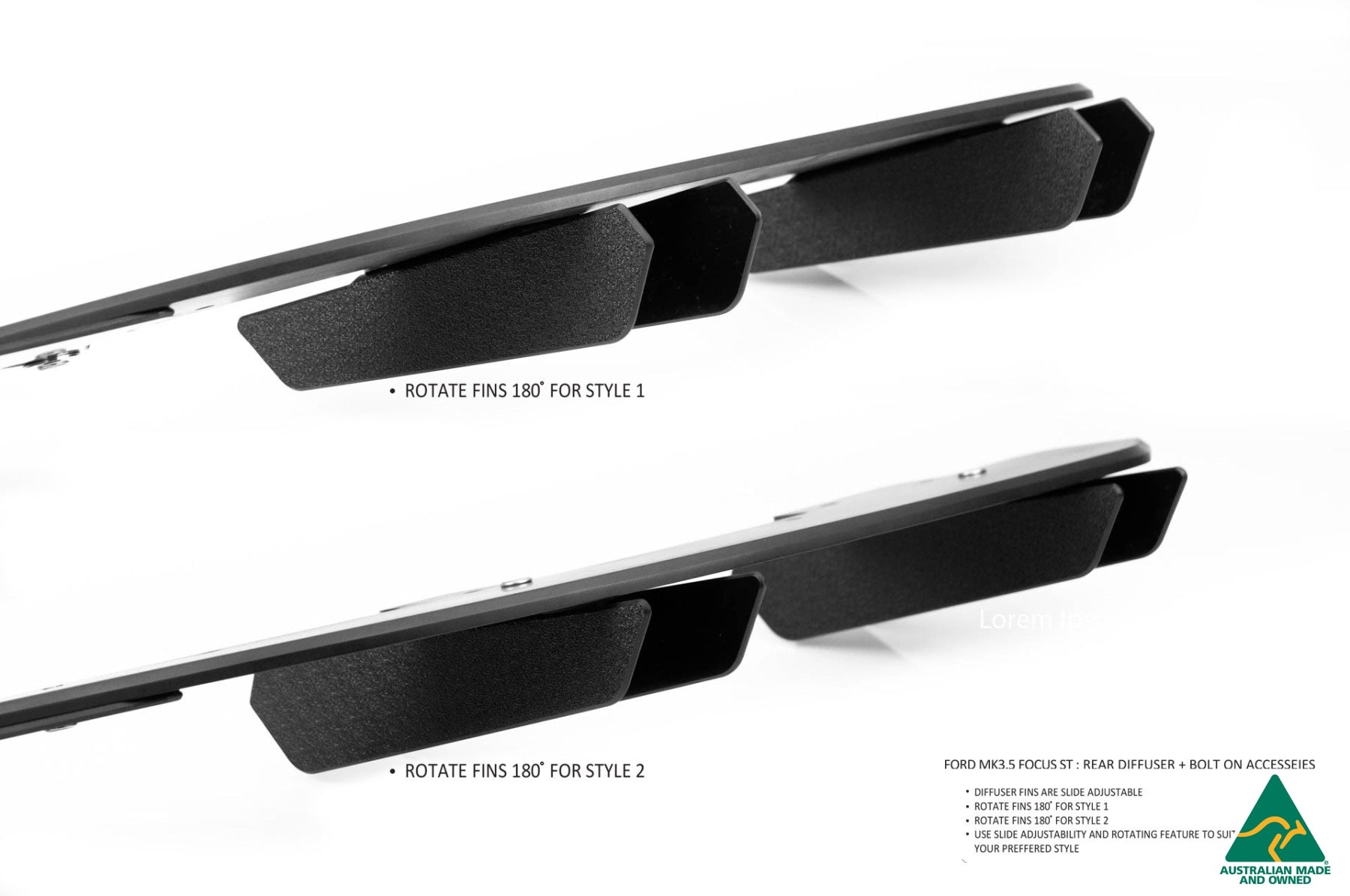 MK3.5 Focus ST (Facelift) Rear Diffuser Set