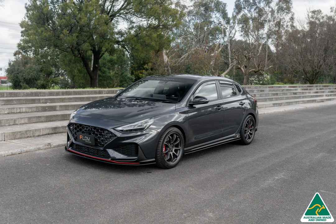 i30N Fastback PD FL 2022+ Front Lip Splitter & Reinforcement Brackets - Image 5 by Flow Design
