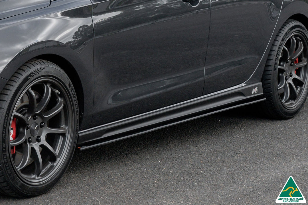 i30N Fastback PD FL 2022+ Side Skirt Splitters (Pair) - Image 4 by Flow Design