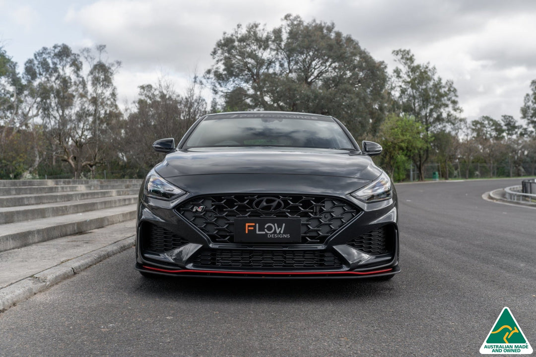 i30N Fastback PD FL 2022+ Front Lip Splitter & Reinforcement Brackets - Image 7 by Flow Design