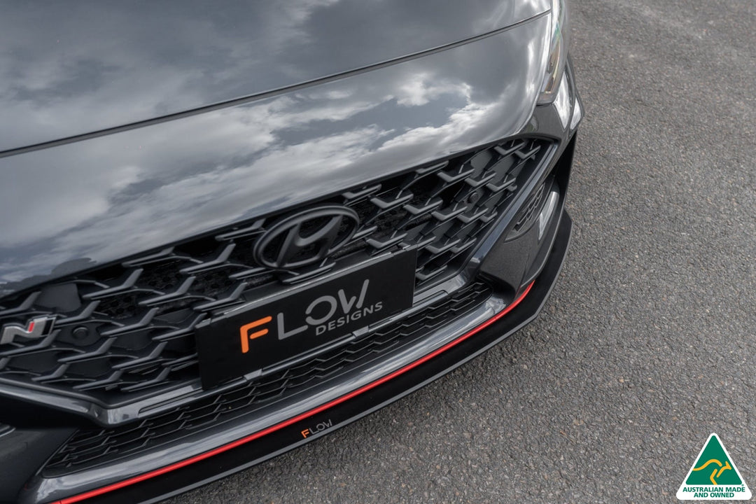 i30N Fastback PD FL 2022+ Front Lip Splitter & Reinforcement Brackets - Image 2 by Flow Design