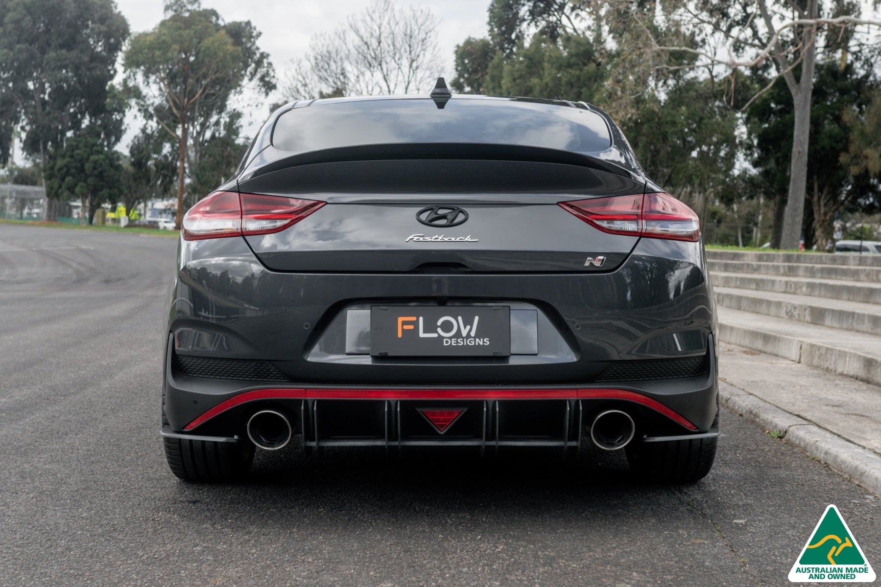 i30N Fastback PD FL 2022+ Flow-Lock Rear Diffuser (GLOSS BLACK)