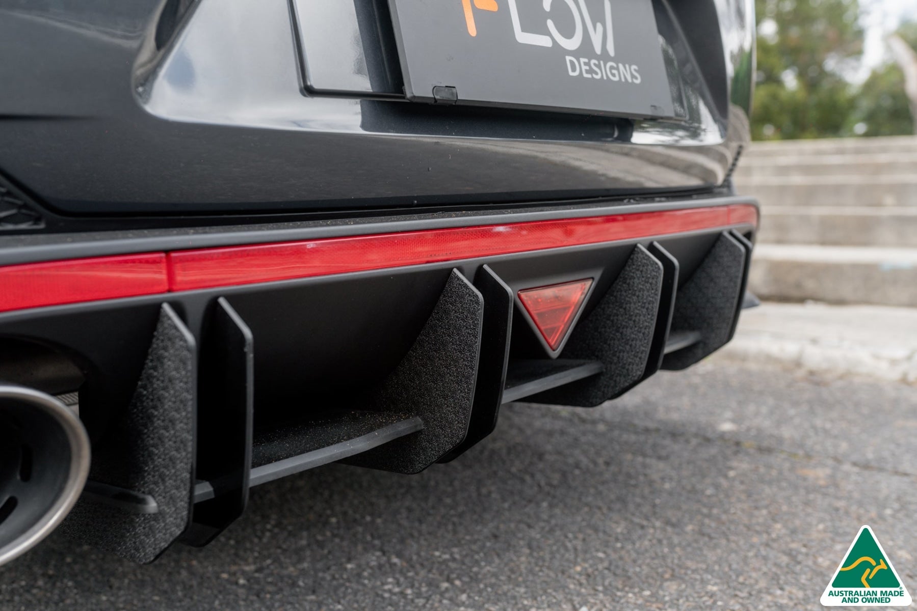 i30N Fastback PD FL 2022+ Flow-Lock Rear Diffuser (GLOSS BLACK)