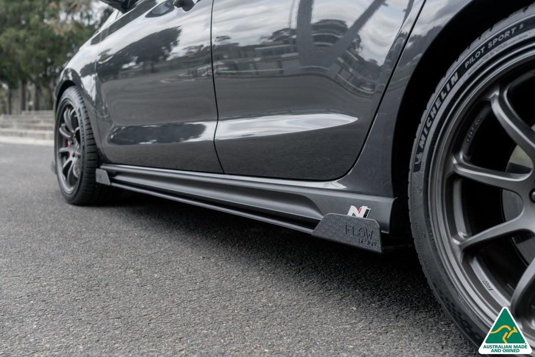 i30N Fastback PD FL 2022+ Side Skirt Splitters (Pair) - Image 9 by Flow Design