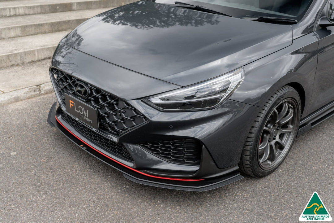 i30N Fastback PD FL 2022+ Front Lip Splitter Extensions (Pair) - Image 4 by Flow Design