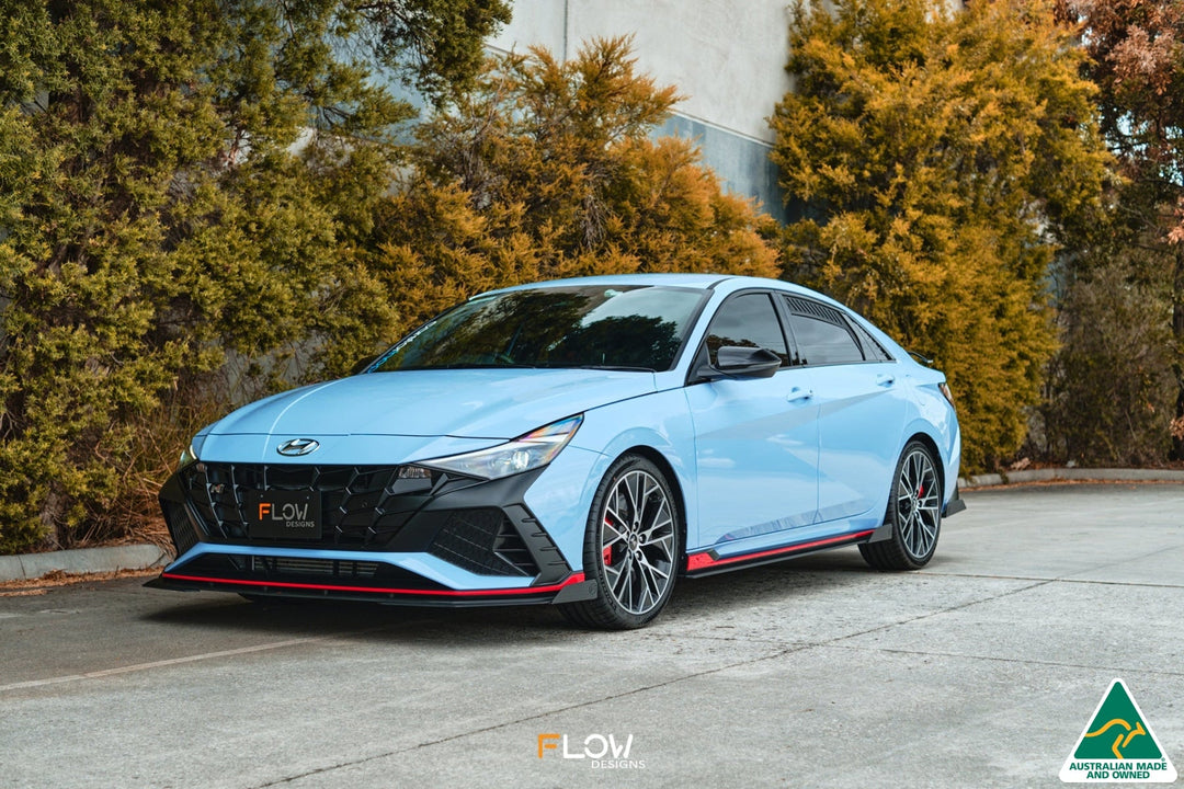 CN7 i30N Sedan 2021-2023 Front Lip Splitter Winglets (Pair) - Image 8 by Flow Design