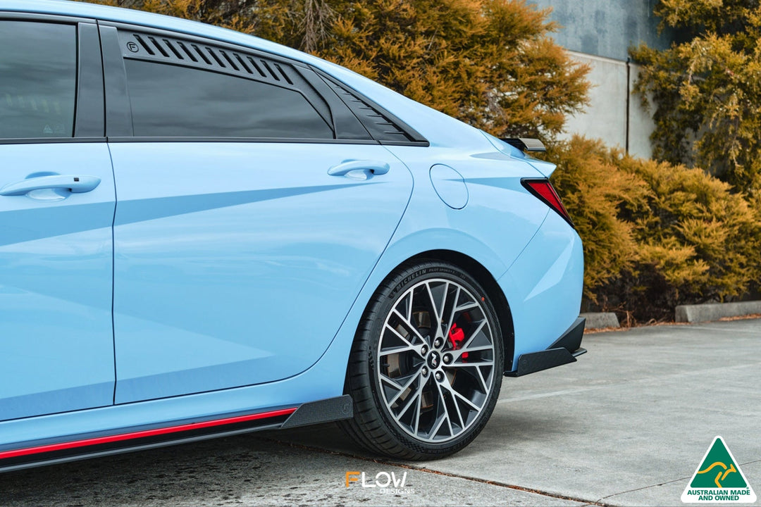 CN7 Elantra N Sedan 2021 Side Skirt Splitter Winglets (Pair) - Image 6 by Flow Design