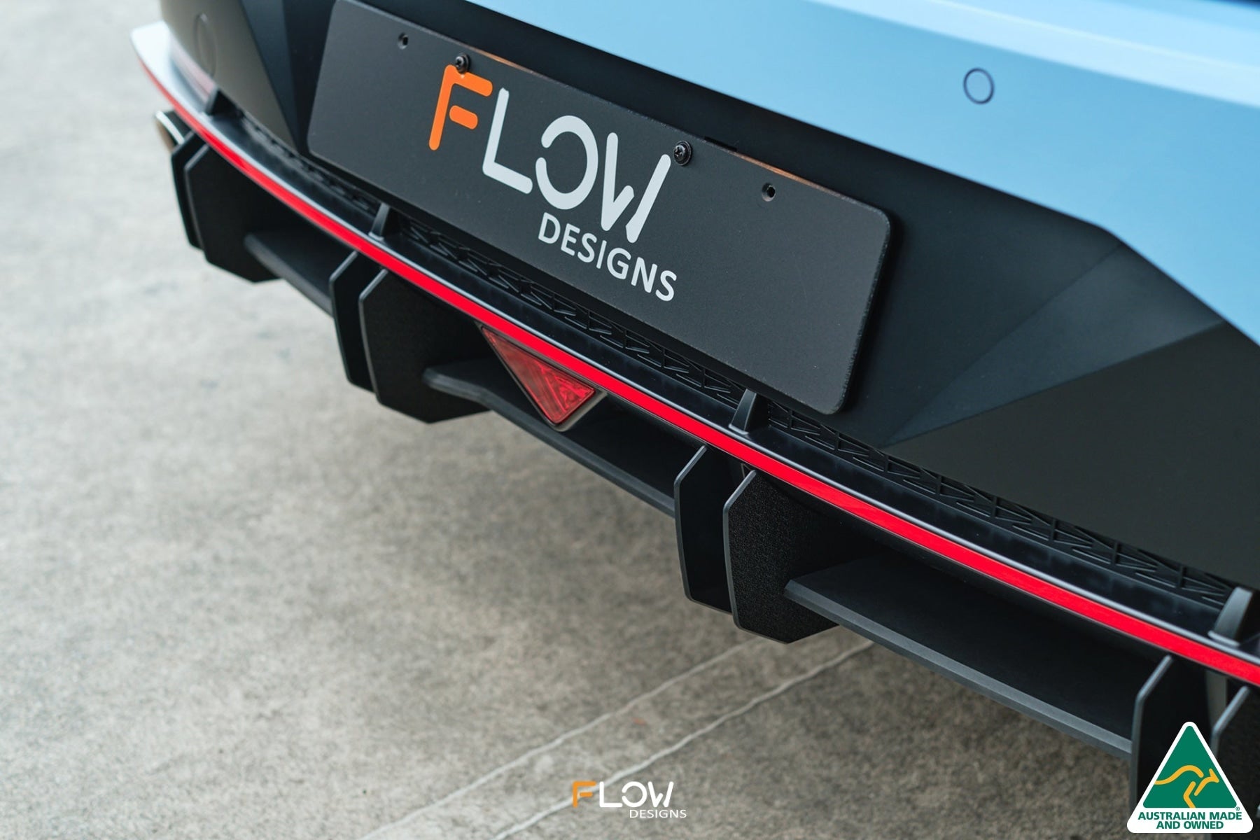 CN7 i30N Sedan 2021 Flow-Lock Rear Diffuser (GLOSS BLACK)