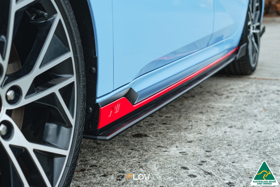 CN7 i30N Sedan 2021-2023 Side Skirt Splitters (Pair) - Image 4 by Flow Design