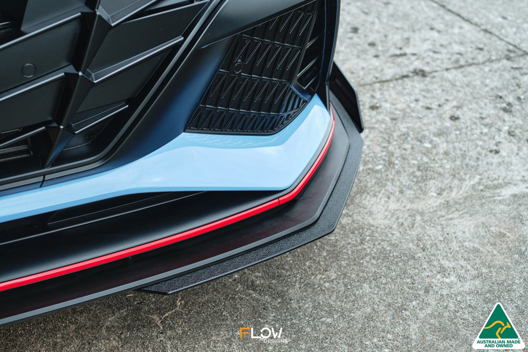 CN7 Elantra N Sedan 2021 Front Lip Splitter Extensions (Pair) - Image 4 by Flow Design