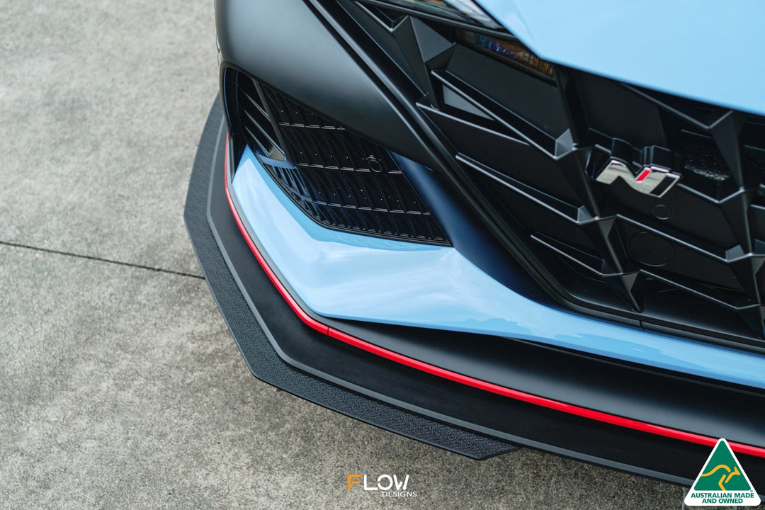 CN7 Elantra N Sedan 2021 Front Lip Splitter Extensions (Pair) - Image 2 by Flow Design