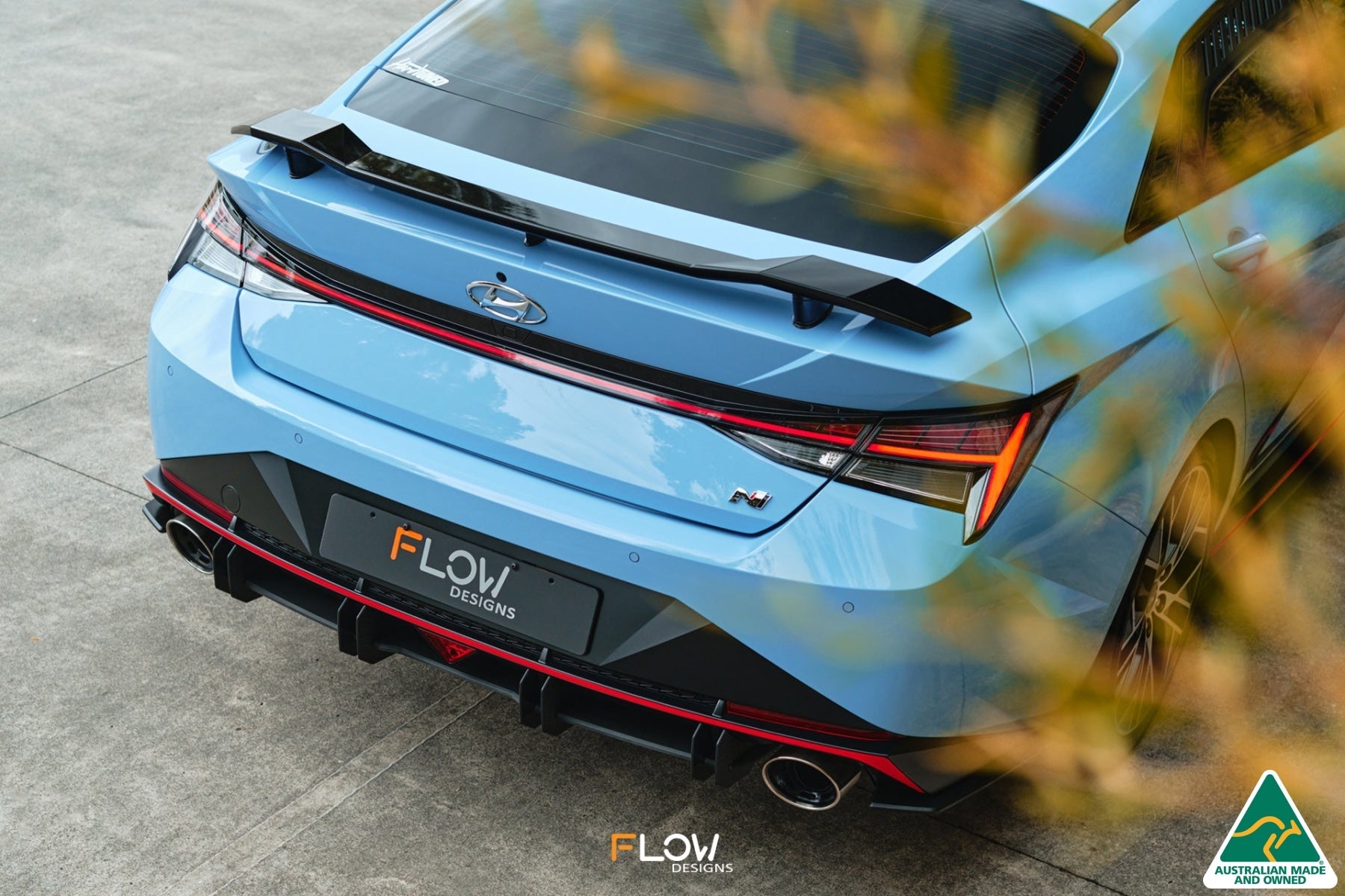 CN7 i30N Sedan 2021 Flow-Lock Rear Diffuser (GLOSS BLACK)