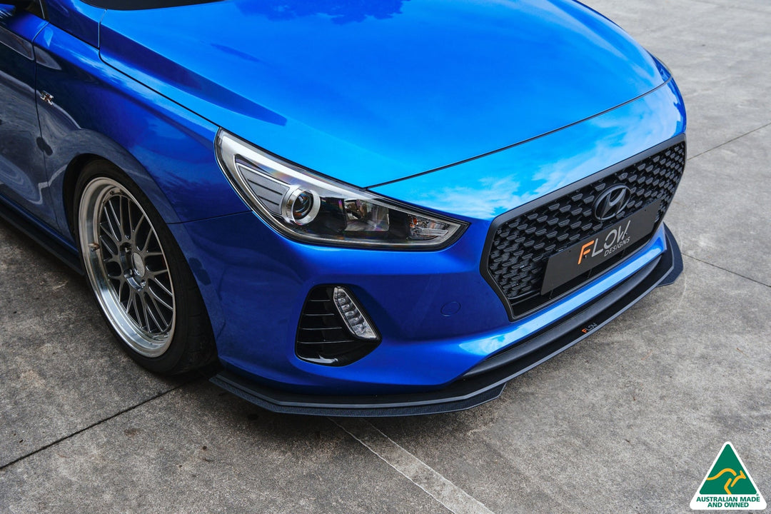 i30 SR Hatch (2017-2018) Front Lip Splitter Extensions (Pair) - Image 2 by Flow Design
